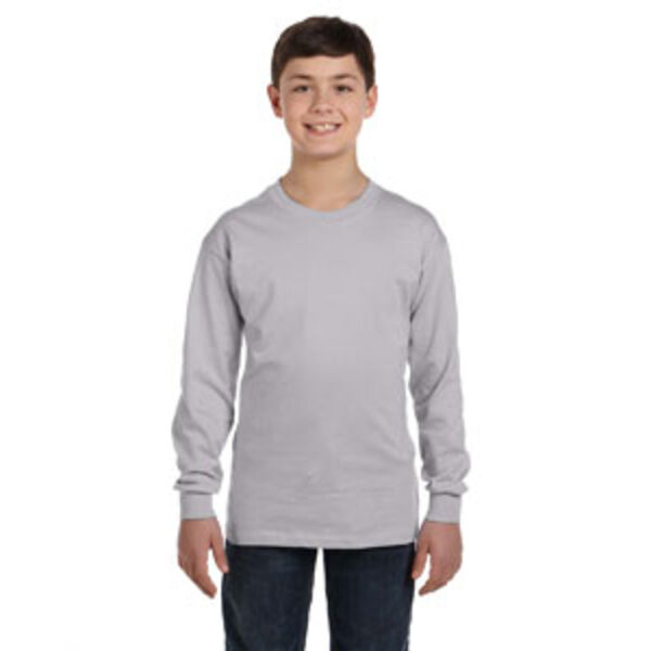 100% Cotton Youth Long-Sleeve T-Shirt Thumbnail
