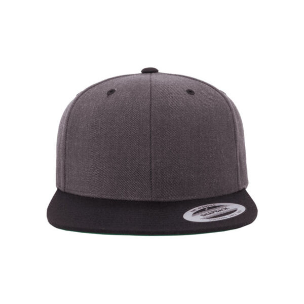Adult 6-Panel Structured Flat Visor Classic Two-Tone Snapback Thumbnail