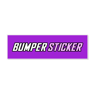 Bumper Sticker 3"x10" Thumbnail