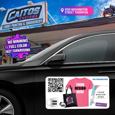 Custom Vehicle Magnets (2) FULL COLOR  24" x 18" Thumbnail